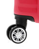Immagine di COVERI COLLECTION - TROLLEY ABS ROSSO CON QUATTRO RUOTE DOPPIE E RIGHE ORIZZONTALI