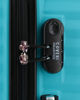 Immagine di COVERI COLLECTION - TROLLEY ABS TURCHESE CON QUATTRO RUOTE DOPPIE E RIGHE ORIZZONTALI