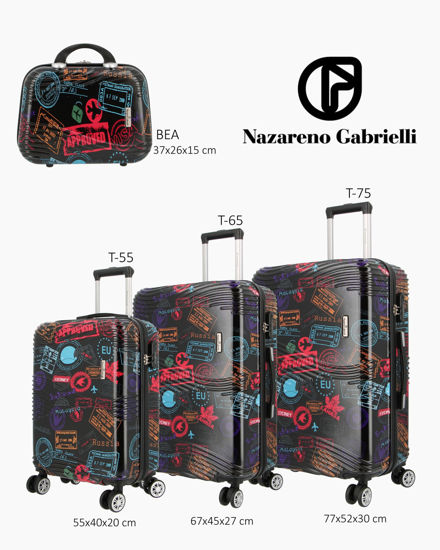Immagine di NAZARENO GABRIELLI - TROLLEY 4 RUOTE IN ABS CON STAMPE