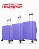 Immagine di AMERICAN TOURISTER - TROLLEY VIOLA 4 RUOTE IN ABS CON COMBINAZIONE TSA