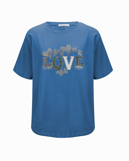 Immagine di BACHATA - Tshirt manica corta con scritta "LOVE"