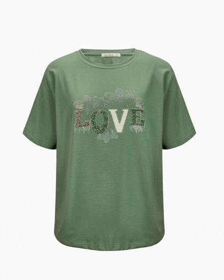Immagine di BACHATA - Tshirt manica corta con scritta "LOVE"