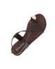 Immagine di BACHATA - Sandalo infradito marrone con dettaglio metallico ricoperto di strass