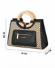 Immagine di BORSA IN PAGLIA 2MANICI 3ZIP