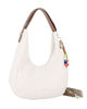 Immagine di DAVID JONES - Borsa hobo bag bianca con charm