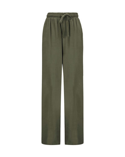 Immagine di BACHATA - Pantalone viscosa verde militare