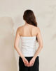 Immagine di BACHATA - Top a fascia bianco con arricciature