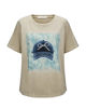 Immagine di BACHATA - Tshirt manica corta beige con stampa