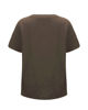 Immagine di BACHATA - Tshirt manica corta marrone con strass