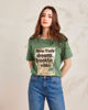 Immagine di BACHATA - Tshirt manica corta verde salvia con stampa