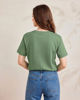 Immagine di BACHATA - Tshirt manica corta verde salvia con stampa