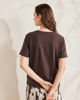 Immagine di BACHATA - Tshirt manica corta marrone con stampa