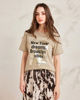 Immagine di BACHATA - Tshirt manica corta beige con stampa
