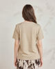 Immagine di BACHATA - Tshirt manica corta beige con stampa