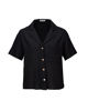 Immagine di BACHATA - Camicia mezza manica con taschino nera