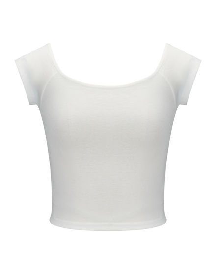 Immagine di BACHATA - Top crop bianco