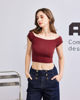 Immagine di BACHATA - Top crop bordeaux