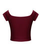 Immagine di BACHATA - Top crop bordeaux