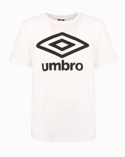 Immagine di UMBRO -  T-shirt mezza manica bianco con logo nero in jersey