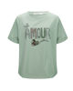 Immagine di BACHATA - Tshirt manica corta nera con scritta e strass