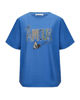 Immagine di BACHATA - Tshirt manica corta denim con scritta e strass