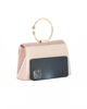 Immagine di DIVAS - Borsa pochette da cerimonia oro rosa con strass e manico rotondo in metallo
