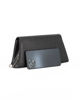 Immagine di DIVAS - Borsa pochette nera da cerimonia con manico e catena metallo