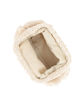 Immagine di DIVAS - Borsa pochette beige intrecciata effetto paglia