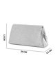 Immagine di DIVAS - Borsa pochette argento con strass e manico