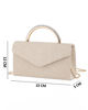 Immagine di DIVAS - Borsa pochette oro rosa in lurex con manico gioiello