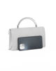 Immagine di DIVAS - Borsa pochette argento in lurex con manico gioiello
