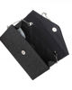Immagine di DIVAS - Borsa pochette nera in lurex con manico gioiello