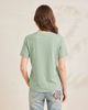 Immagine di BACHATA - Tshirt manica corta con stampa verde salvia
