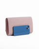 Immagine di DIVAS - Borsa pochette nude in glitter con stecca in strass sulla patta