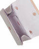 Immagine di DIVAS - Borsa pochette nude in glitter con stecca in strass sulla patta