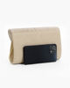 Immagine di DIVAS - Borsa pochette platino in lurex con patta plissettata