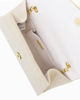 Immagine di DIVAS - Borsa pochette platino in lurex con patta plissettata