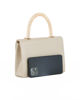 Immagine di DIVAS - Borsa pochette platino con manico in metallo