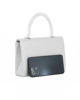 Immagine di DIVAS - Borsa pochette argento con manico in metallo
