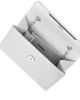 Immagine di DIVAS - Borsa pochette argento con manico in metallo