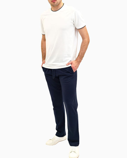 Immagine di KEY UP - PANTALONE UOMO BLU IN JERSEY FONDO DRITTO - 2JB77/1245