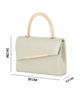 Immagine di DIVAS - Borsa pochette oro con manico in metallo