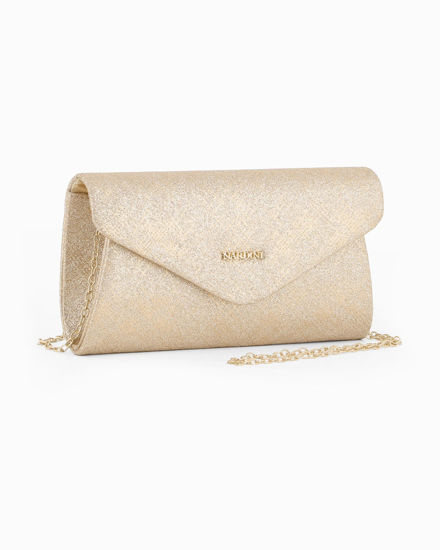 Immagine di NARDINI - Borsa pochette platino luminosa per cerimonia