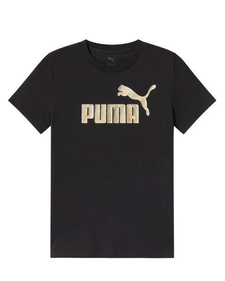 Immagine di PUMA – T-SHIRT ESSENTIALS+TEXTURED FOIL LOGO JUNIOR NERA – 692207-01