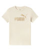 Immagine di PUMA – T-SHIRT ESSENTIALS+TEXTURED FOIL LOGO JUNIOR BEIGE –692207-87