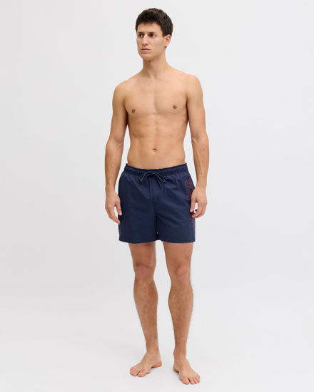 Immagine di JACK&JONES - Boxer mare Maui Wave blu scuro con logo laterale