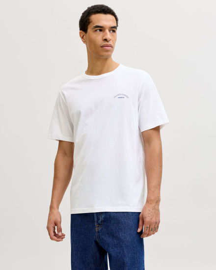 Immagine di JACK&JONES - Tshirt manica corta college bianca con logo