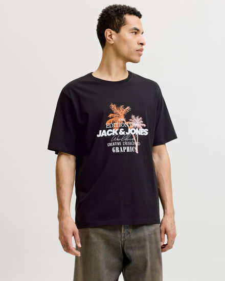 Immagine di JACK&JONES - Tshirt manica corta gradient nera con stampa