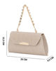 Immagine di DIVAS - Borsa pochette oro rosa in lurex per cerimonia
