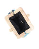 Immagine di DIVAS - Borsa pochette in paglia multicolor con stecca in legno